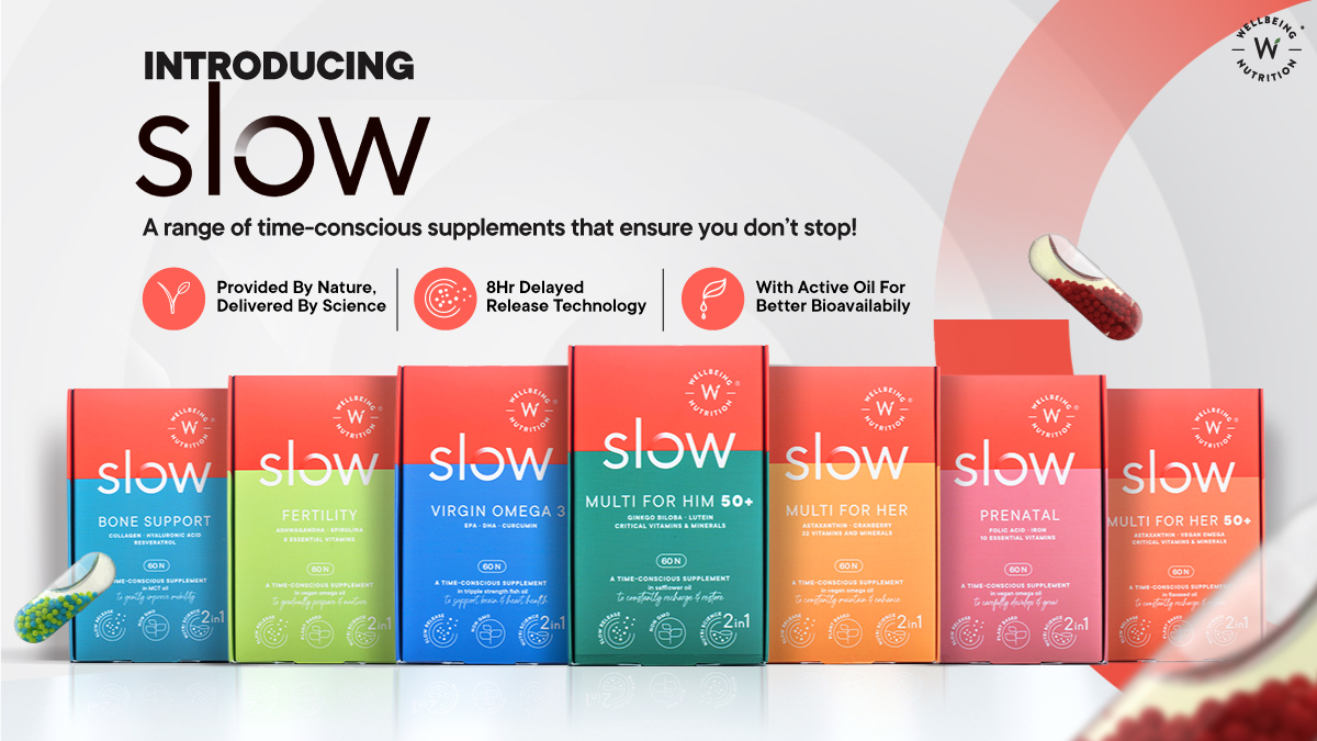 Wellbeing Nutrition launches SLOW – the first ever time-conscious range of nutraceuticals